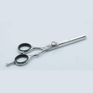 Ciseaux de barbier professionnels de 6 pouces pour droitiers, 32 dents, acier inoxydable, lame tranchante, manche en acier, pour la coupe de cheveux - Product Image 4