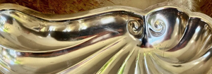 Factory Direct Premium Silver Plated Metal Seashell Platter Handcrafted Vanity Organizer Asymmetric Shell Dish <b>Tray</b> for party - Product Image 3