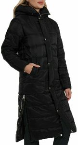 Long Women's Stylish Eco-Friendly Embroidery Long Winter Puffer Jacket Ultra Warm Waterproof Breathable Hooded Cotton Filling - Product Image 5