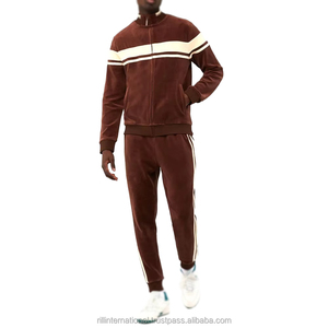 Men's Solid Blue Hooded Tracksuit Full Sleeve Zipper Closure Casual Winter Wear Side Pockets Skinny Fit Quick Dry 100% Polyester - Product Image 2