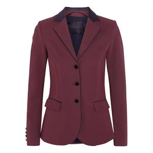 Veste d'équitation pour femme avec fermeture éclair bidirectionnelle, confort de selle, vêtement d'extérieur équestre, ourlet flexible, manteau d'équitation pour femmes - Product Image 1