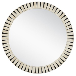 Espejo de pared decorativo con incrustaciones de espejo con marco de resina para sala de estar, dormitorio y salón, espejo elegante para decoración del hogar - Product Image 1