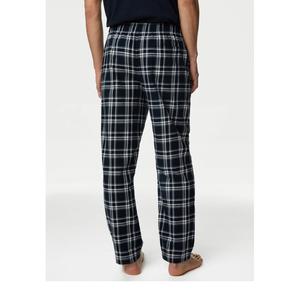 Pantalones de pijama de franela al por mayor para hombre, pantalones de pijama de algodón a cuadros de bambú personalizados, proveedor de ropa de dormir para hombre de Pakistán - Product Image 6