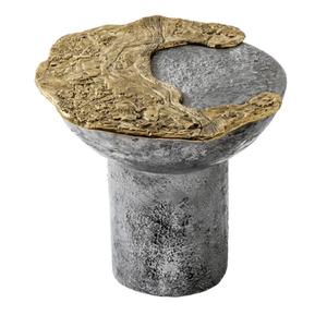 Tabouret en aluminium haut de gamme de qualité supérieure à vendre, mobilier de qualité supérieure, tabouret en métal, assise finition dorée, ottoman, tabourets en laiton - Product Image 4