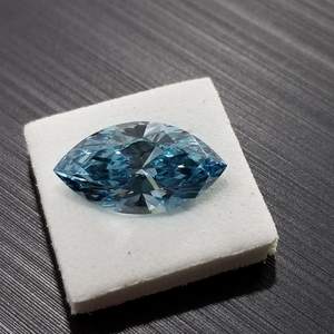 Diamante de Corte Marquesa de 2.02CT, Color Azul Intenso, Cultivado en Laboratorio, Certificado por IGI, Diamante CVD Suelto para Joyería Hecha a Mano, Ideal para Anillos - Product Image 3