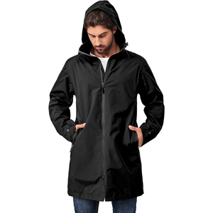 Winter Waterproof Breathable Windproof Nylon Rain <b>Jacket</b> <b>Lightweight</b> Outdoor Protection with Hood Front Logo Option - Product Image 1