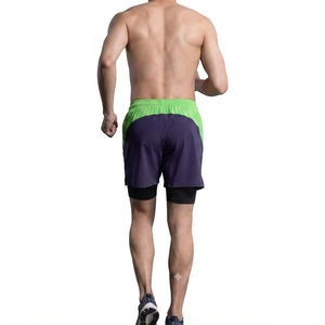 Gym Casual Running Royal for Sportswear Custom Men <b>Athletic</b> Workout Shorts Ribbed Pockets Contrast Wholesale Oxford Fabric - Product Image 2