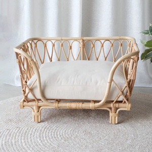 Pet Dog and Cat Accessories Pets Supplies Natural Handmade Rattan Pet Beds Animal Products Manufacturer - Product Image 3