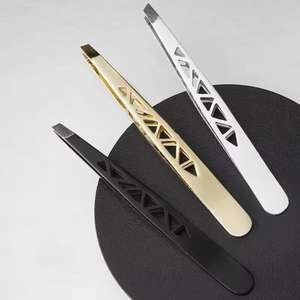 OEM ODM Stainless Steel Eyebrow Tweezers Beauty <b>Makeup</b> <b>Tool</b> - Product Image 6