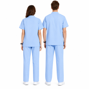 Conjunto de Uniformes Médicos Personalizados con Logotipo, Unisex, Transpirables, de Tela Elástica, para Enfermeras de Hospital, Estética y Salones Dentales - Product Image 4