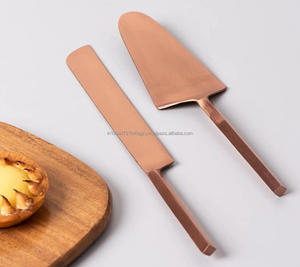 Antique Copper Design <b>wedding</b> cake insulated food server set <b>top</b> trending Cake Tableware Serving Set elegant design - Product Image 2