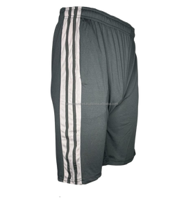 กางเกงขาสั้นผู้ชายผ้าฝ้ายขนสัตว์ 100% เป็นมิตรกับสิ่งแวดล้อม ขายส่ง รับสกรีนโลโก้ เอวยางยืดปานกลาง พิมพ์ลายลำลอง สำหรับเล่นกีฬากลางแจ้ง สีพื้น - Product Image 2