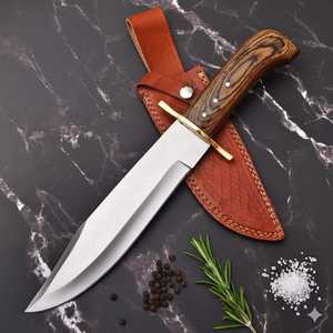 Couteau artisanal THEWIZ CRAFTS pour la survie en plein air, en acier au carbone, 8-9,9 pouces, pointe clip, forgé à la main, ambidextre, épaisseur 3,5 mm - Product Image 6