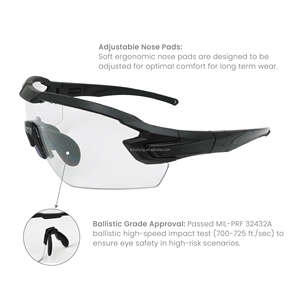 MIL-PRF 32432A Certified half frame adjustable nose pad Tactical Protective Eyewear for tactical tasks - Product Image 3