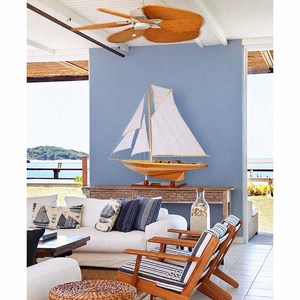 <b>Wooden</b> <b>Pen</b> Duick Sailboat Model Handicraft Nautical Home Decor Handmade Gift Items 72.4Lx12.7Wx80H Cm - Product Image 6