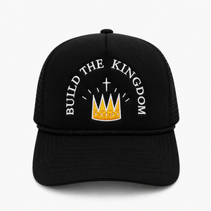 Casquettes de camionneur classiques en mousse Injae Vina avec logo brodé personnalisé, dos en maille, 100 % coton, unisexe, toutes saisons, casquettes hautes - Product Image 1