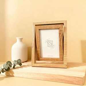 Cadre photo en bois unique fait à la main, structure durable à tenons et mortaises, pour toute décoration, design personnalisable - Product Image 5