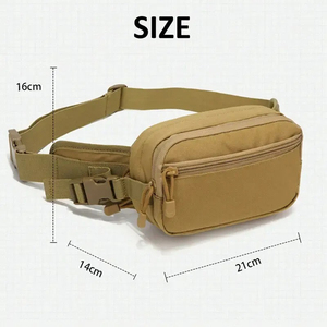 Unisex Custom Unique Style Vintage Leather Waist Bags Nylon Zipper Closure Adjustable Straps Fanny Packs - Product Image 3