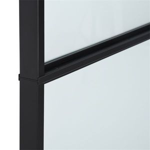 Porta Scorrevole Industriale da 6 Piedi con Ferramenta in Acciaio al Carbonio e Vetro Satinato - Product Image 6