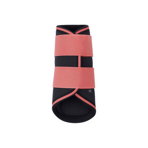 Botas de Cepillado para Caballos con Ribete de Coral, Talla M, Material de Nailon - Product Image 1