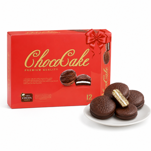 Usine au Vietnam, best-seller, meilleur prix, qualité supérieure, délicieuse tarte au chocolat, conditionnée en boîtes de 12 unités. - Product Image 5