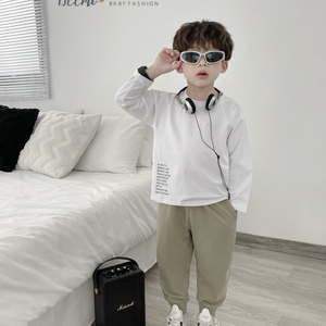 Best Quality Top Design Fashion Boy's Casual Winter Clothing Set for <b>Toddler</b> Boys Long Sleeve Solid Pattern Boys Sets - Product Image 2