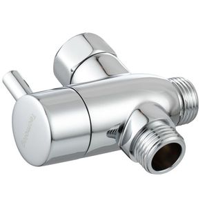 Robinet de douche en laiton G1/2FT avec double arrêt pour pommeau de douche fixe, robinet de baignoire chromé, accessoires de robinetterie de salle de bain - Product Image 1