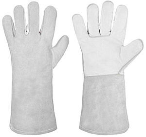 Guantes de Soldadura TIG de Alta Resistencia, Cuero de Cabra y Piel de Vacuno, Puño de Seguridad Grueso Antiestático para Seguridad Industrial - Product Image 6