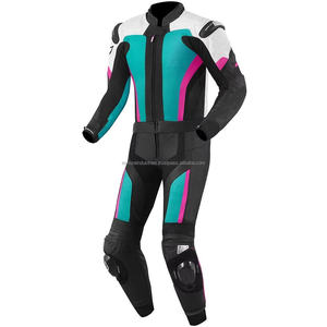 Ensemble de vêtements de sport pour moto de haute qualité, sur mesure, taille plus, 2 pièces, confortable, respirant, imperméable, veste en cuir pour motard - Product Image 2