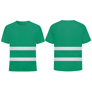 Nouveau T-shirt en polyester personnalisable haute visibilité classe 3, vêtement de travail réfléchissant, haute visibilité, chemise longue noire - Product Image 3