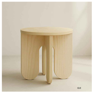 Luxury Wooden Living Room Drink Table <b>Small</b> Side Table for Living Room or Bedroom Round Coffee Table - Product Image 6