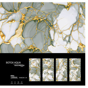 Azulejos de porcelana dorados de alta calidad, sin fin, de 600x1200 mm, de gran tamaño, para sala de estar, baño, cocina, pared y decoración interior premium. - Product Image 1