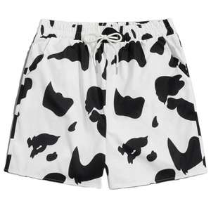 Pantalones Cortos Deportivos de Corte Regular con Cordón en la Cintura, 100% Poliéster, Estilo Urbano, Color Personalizado, en Oferta - Product Image 1