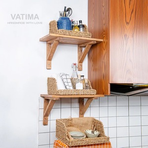 Seagrass <b>Basket</b> Open-Front for Kitchen Handmade <b>Storage</b> <b>Basket</b> Wholesale eco-friendly Made in Viet Nam - Product Image 6