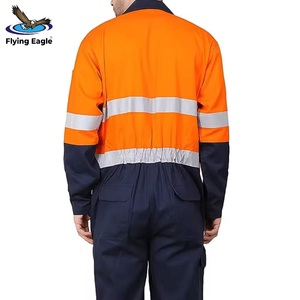 Vêtements de travail en coton OEM, uniforme durable, veste et pantalon multi-poches, vêtements de travail industriels - Product Image 3