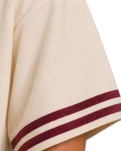 T-shirt Oversize Femme Beige Personnalisé par le Fabricant, Coupe Ample Décontractée en Coton, Manches Courtes avec Bordure Contrastante, Style Streetwear pour l'Été - Product Image 5