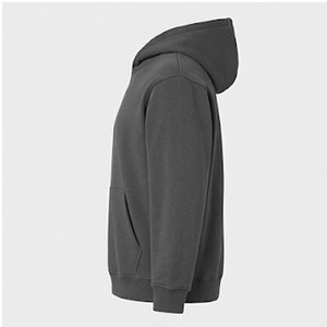 เสื้อฮู้ดผู้ชายแบบใหม่ ทรงปกติ สีพื้น มีโลโก้ด้านหน้า มีกระเป๋าเสื้อ สวมใส่สบายสำหรับฤดูหนาว ผ้าฝ้ายฟลีซ 300gsm เป็นมิตรกับสิ่งแวดล้อม - Product Image 3