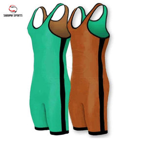 Traje de Lucha Libre Profesional para Hombre, Singlet de Poliéster y Spandex para Competencia, Singlets Juveniles de Lucha Libre con Logotipo Personalizado - Product Image 4