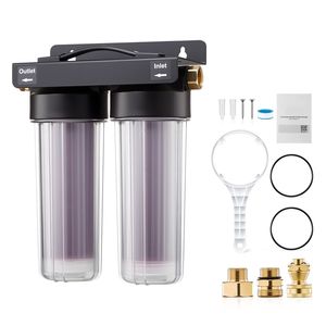 Sistema di Acqua Deionizzata per Autolavaggio Senza Macchie 2 X 0.5L Filtro a Resina Che Cambia Colore - Product Image 1
