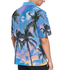 Camisa Casual Tropical Ligera Antiarrugas de Secado Rápido y Transpirable para Hombre, Colección Verano 2026, Nueva Moda, Manga Corta Personalizada - Product Image 3