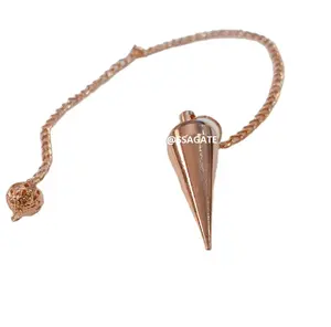 White Aura Vastu E-Store Brilliant Cone Chamber Brass Pendulum Healing Dowsing A Metal Reiki: Buy Online From S S AGATE