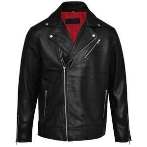 Chaqueta de Cuero Estilo Café Racer para Hombre, Chaqueta de Cuero para Exteriores en Colores Elegantes, Diseño Clásico - Product Image 1
