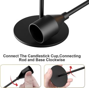 Durable <b>Tall</b> Metal <b>Candle</b> Holder with Weather Resistant Finishing for Outdoor Use for Export Selling Price <b>Candle</b> Holders - Product Image 3