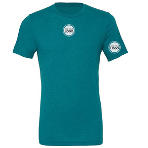 Bella Canvas 50% Polyester 38% Combed <b>Ring</b>-Spun Cotton 12% Rayon Custom Logo T Shirts - Product Image 1