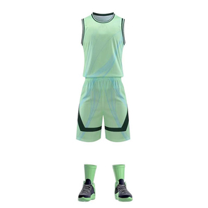 Performance Basketball Uniform Set <b>Black</b> Breathable Plus Size Custom Name Number High Quality Mesh Fabric Basketball Jerseys - Product Image 3