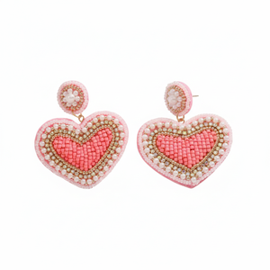 Boho-Chic arc-en-ciel fleur perlée boucles d'oreilles bijoux de déclaration fabriqués à la main avec poteaux en acier inoxydable cadeau de saint valentin - Product Image 6