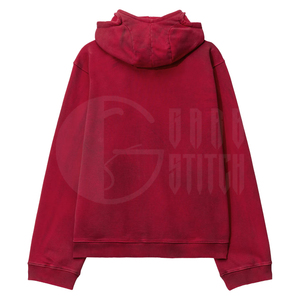 Top Trendy Boxy Unisex Triple Zipper <b>Hoodies</b> Eco-Friendly <b>Polyester</b>/Cotton Winter <b>Hoodies</b> 3 Zipper Short Length Boxy <b>Hoodies</b> - Product Image 2