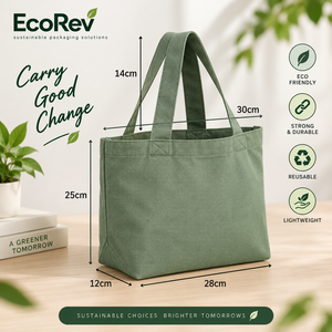 EcoRev Nonwoven Reusable Tote <b>Bag</b> Eco-Friendly Durable Customizable Logo Digital Printing Shoulder Handle Sustainable Business - Product Image 6