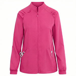 Chaquetas Quirúrgicas Personalizadas al por Mayor Directo de Fábrica, Uniformes Médicos de Enfermería con Cremallera Completa, Mangas Largas, Chaqueta Quirúrgica Elegante para Hospitales - Product Image 4