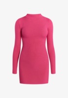 Robe moulante côtelée avancée à manches longues en maille, mini-robe, fabrication sur mesure, marque privée